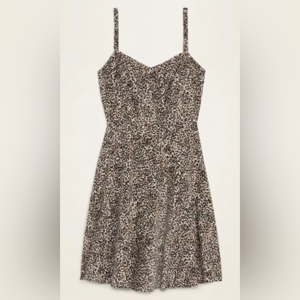 Old Navy Fit & Flare Leopard Print Cami Dress